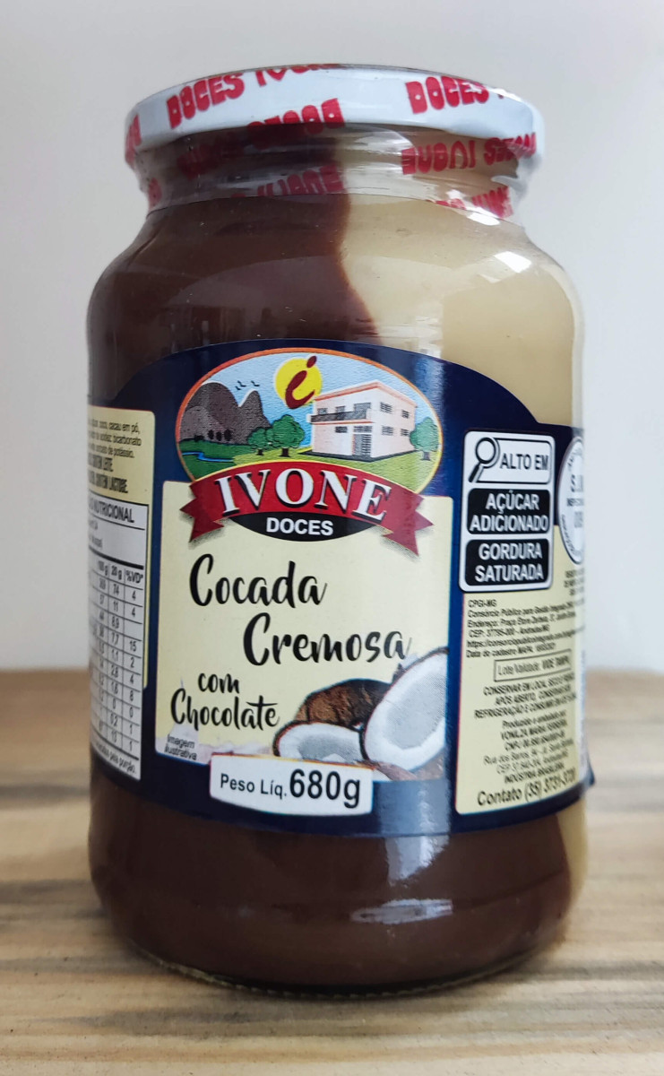 Doce Cocada com Chocolate