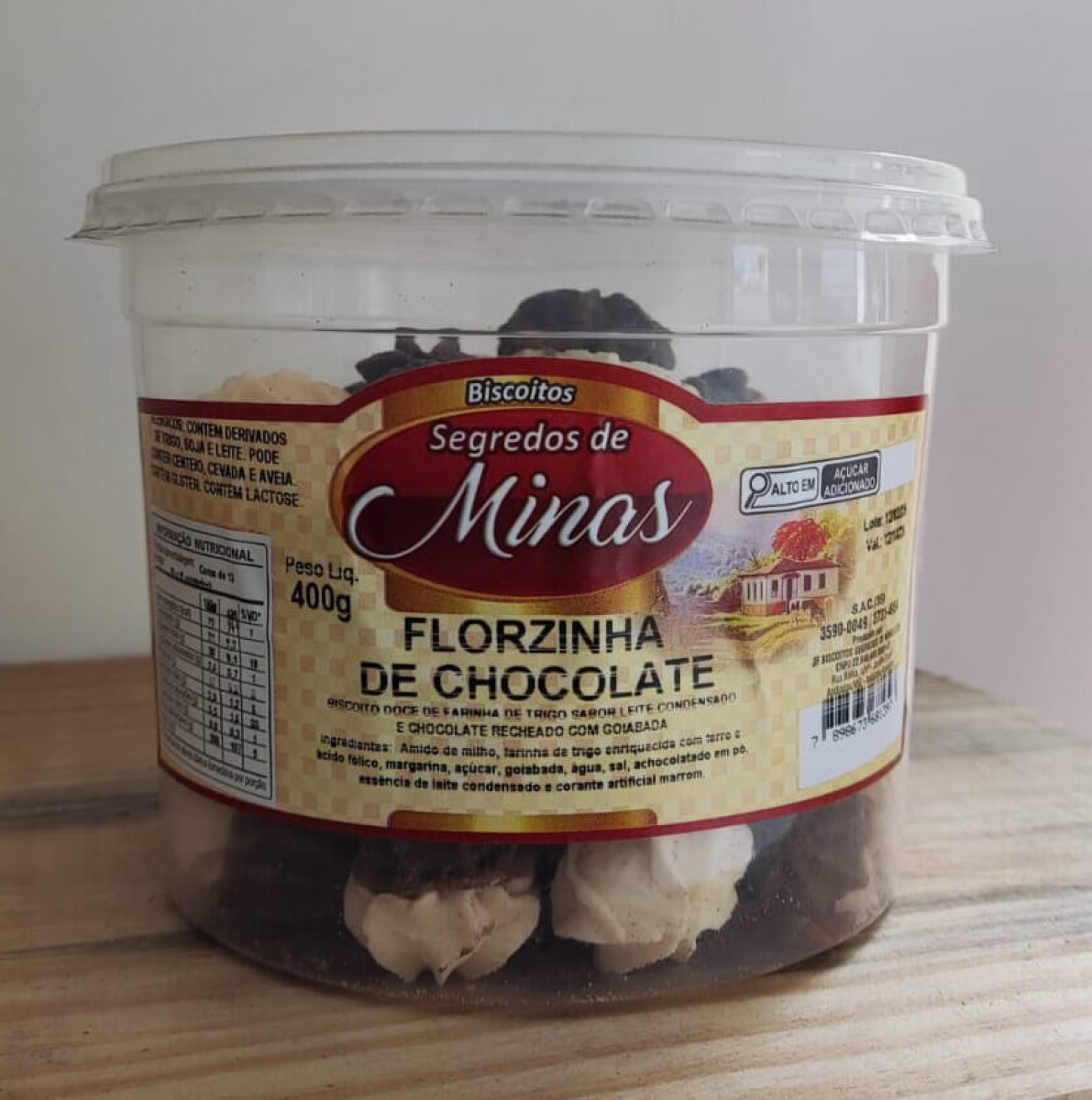 Biscoito de Nata com Chocolate